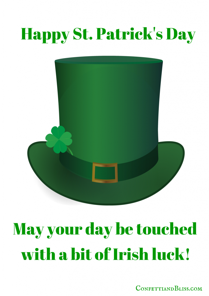 St. Patrick's Day Greeting Card Printable