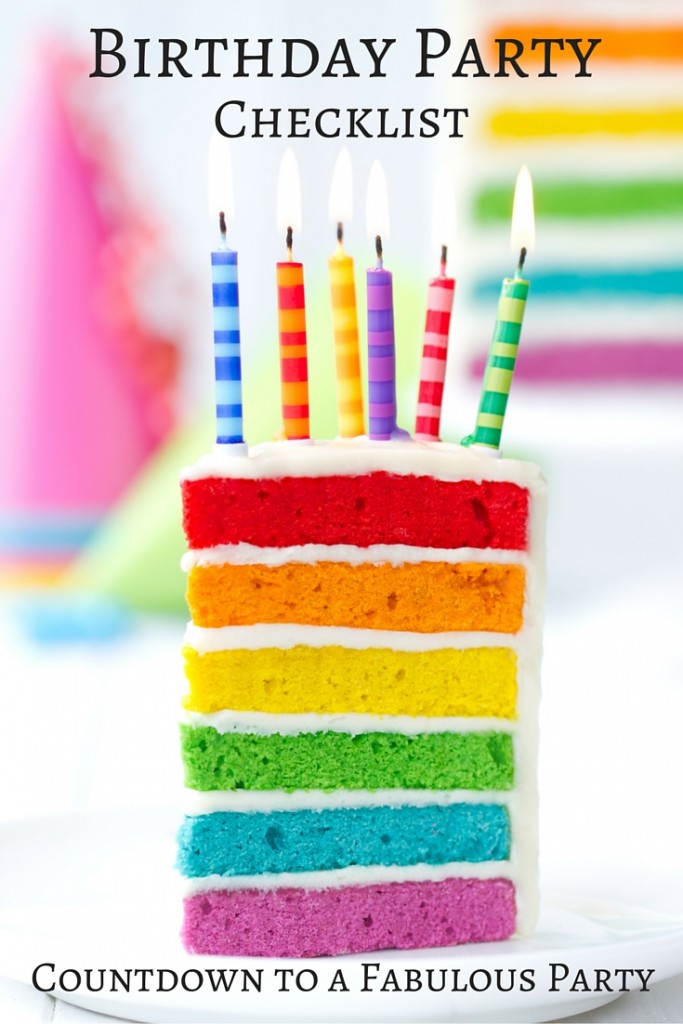 Birthday Party Checklist: Countdown to a fabulous birthday party! Complete party planning guide | confettiandbliss.com