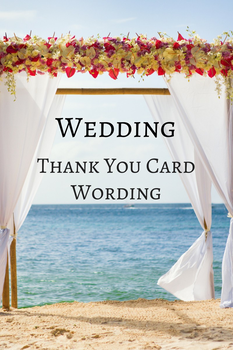 Wedding Thank You Card Wording Confetti & Bliss