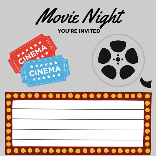 Free Printables | Movie Night Printable