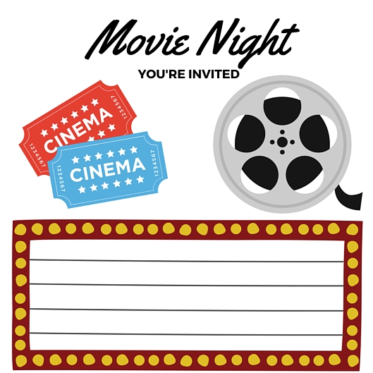Free Printables | Movie Night Invite Printable