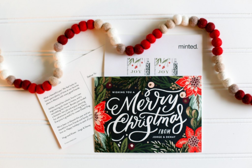Minted Christmas Cards for Peppermint Patty Recipe Post