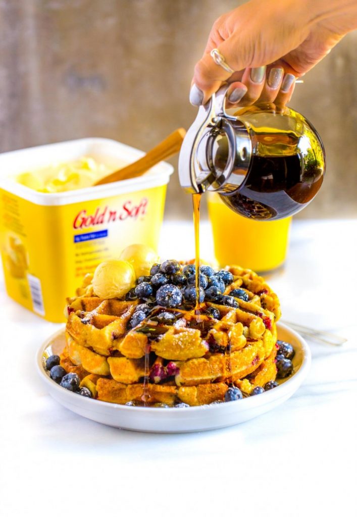Mexican Blueberry Waffles
