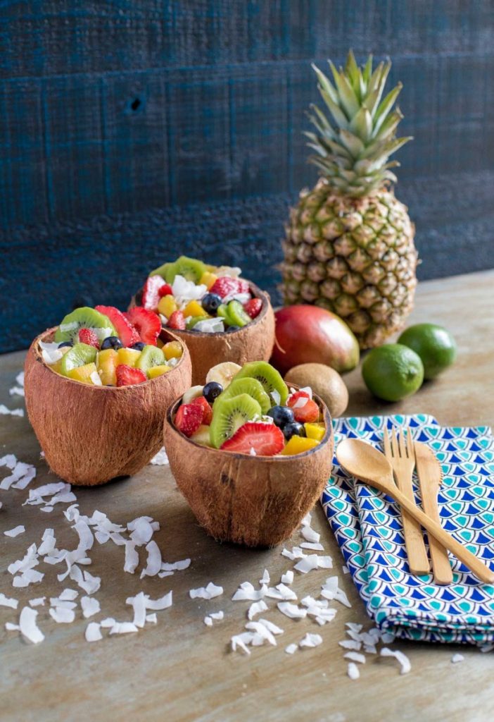 Tropical Fruit Salad with Agave Lime Dressing