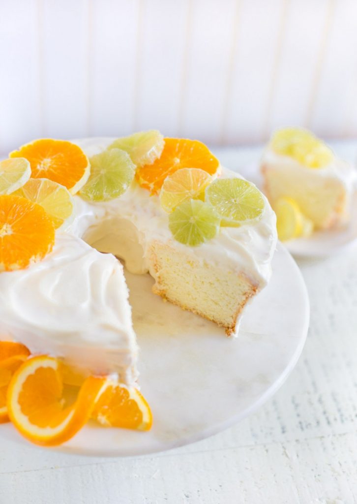 Sponge Cake with Citrus Glaze