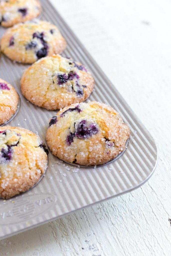 Blueberry Muffin with Sanding Sugar on Top