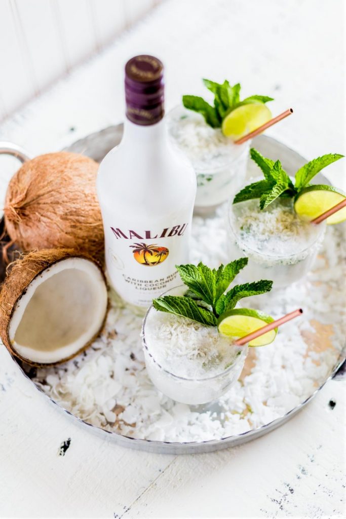 Malibu Rum Coconut Mojito Cocktail