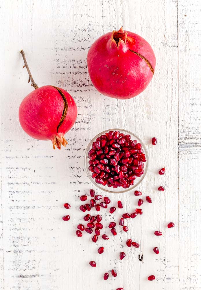 Pomegranate seeds for baked brie recipe.