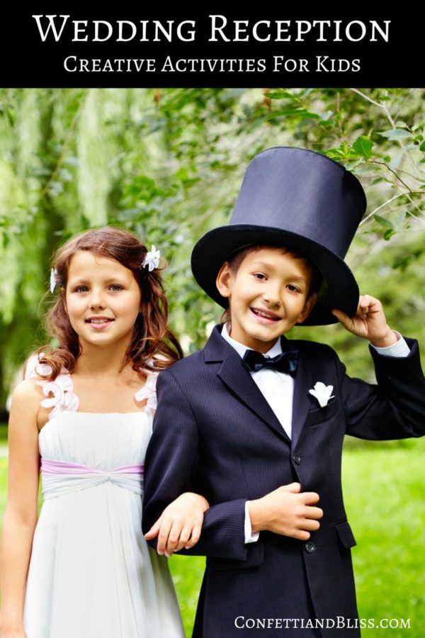 Wedding Reception Activities for Kids | confettiandbliss.com