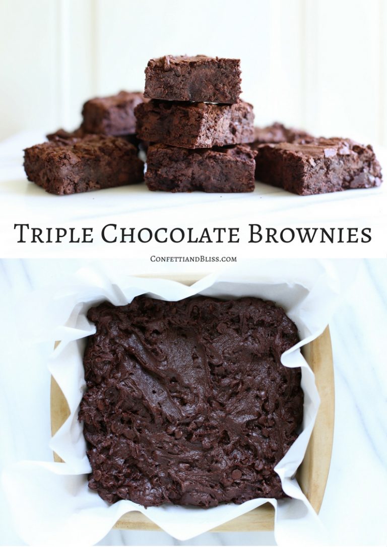 Triple Chocolate Brownies