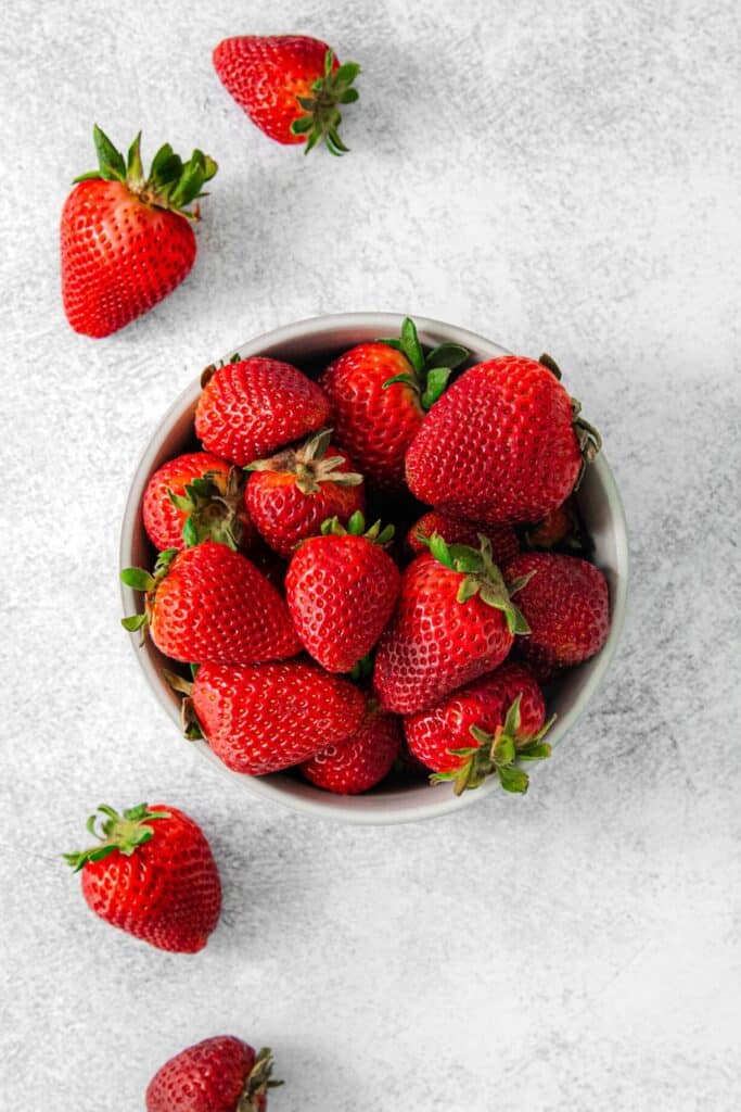 Fresh strawberries - the main ingredient for this no-bake fresh strawberry pie recipe.