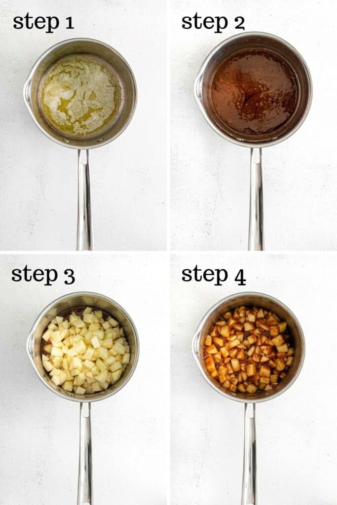 How to make stovetop apple pie filling in 4 easy steps.