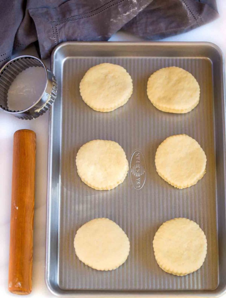 farmhouse biscuits on a baking tray