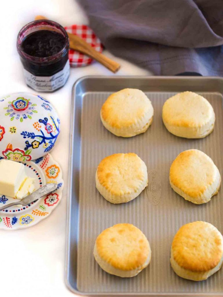 Baking Powder Biscuits served with jam