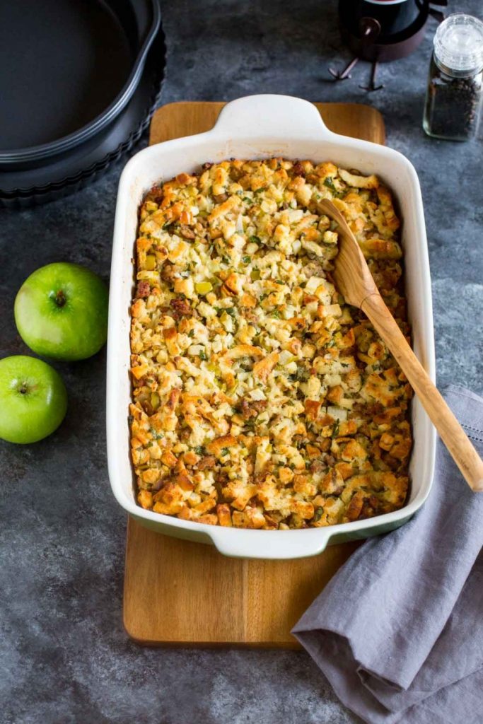 Stuffing with Sausage and Apples