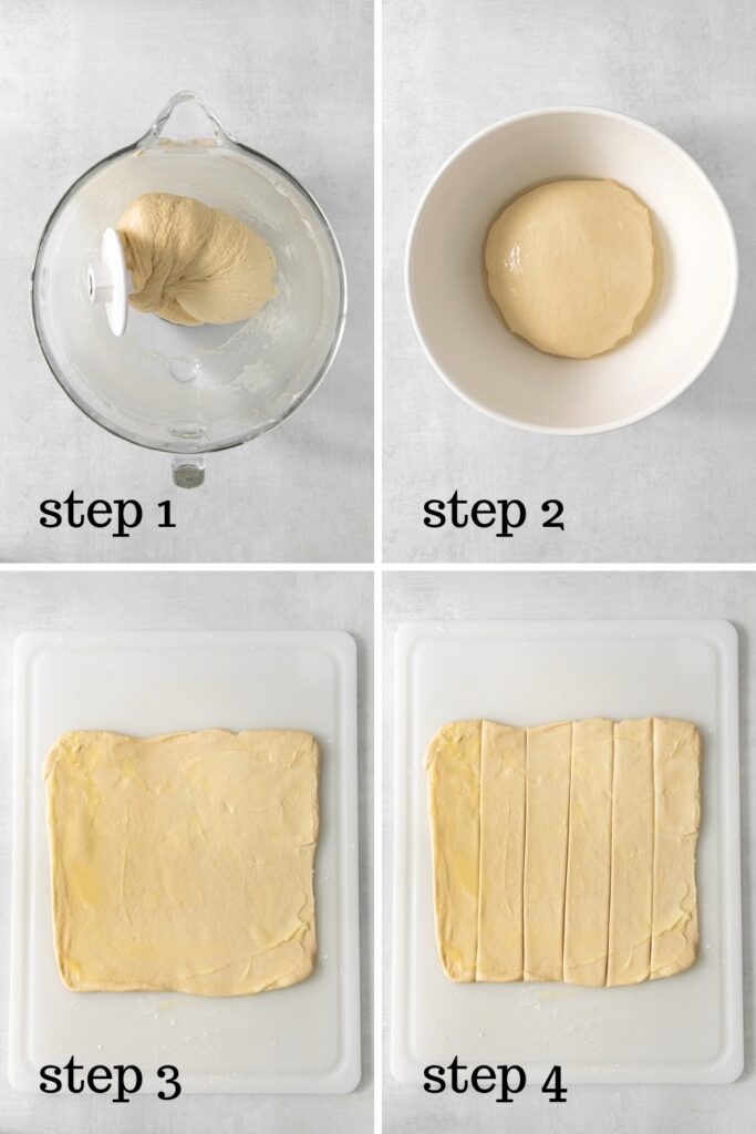 How to make the yeast dough for Parker House rolls recipe, step by step.