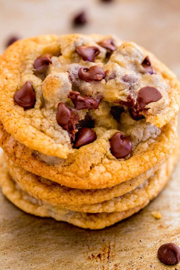 homemade soft chocolate chip cookies