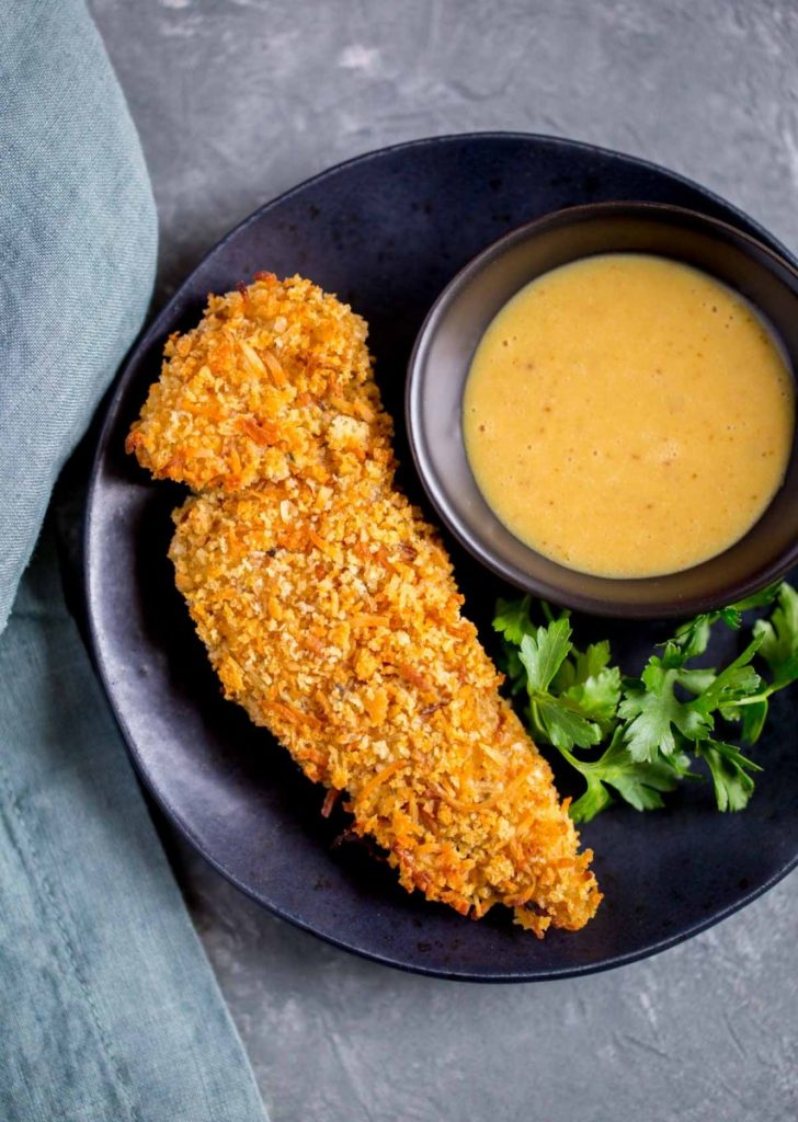 How to make chicken tenders from scratch in the oven.