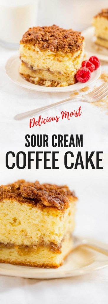 Moist Sour Cream Coffee Cake