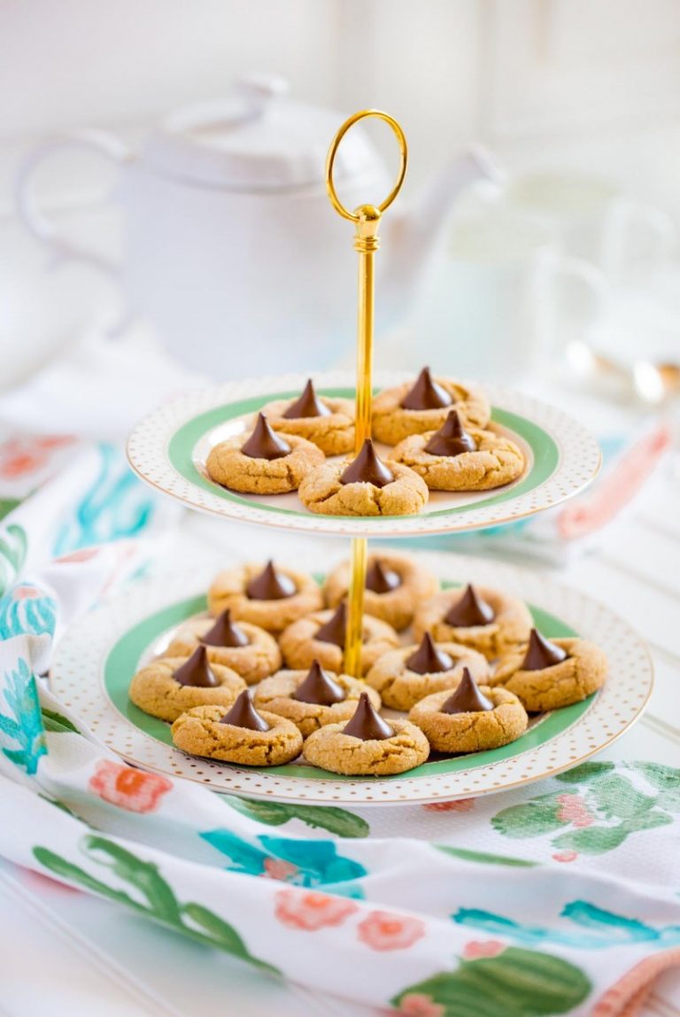 Peanut Butter Blossoms made with Hershey's Kisses and Skippy Peanut Butter