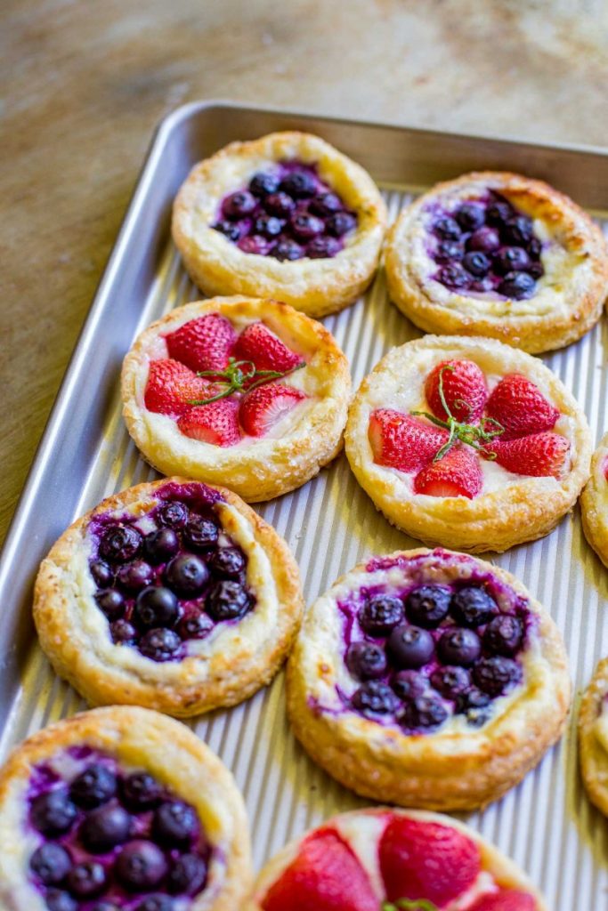Blueberry and Strawberry Breakfast Pastries 
