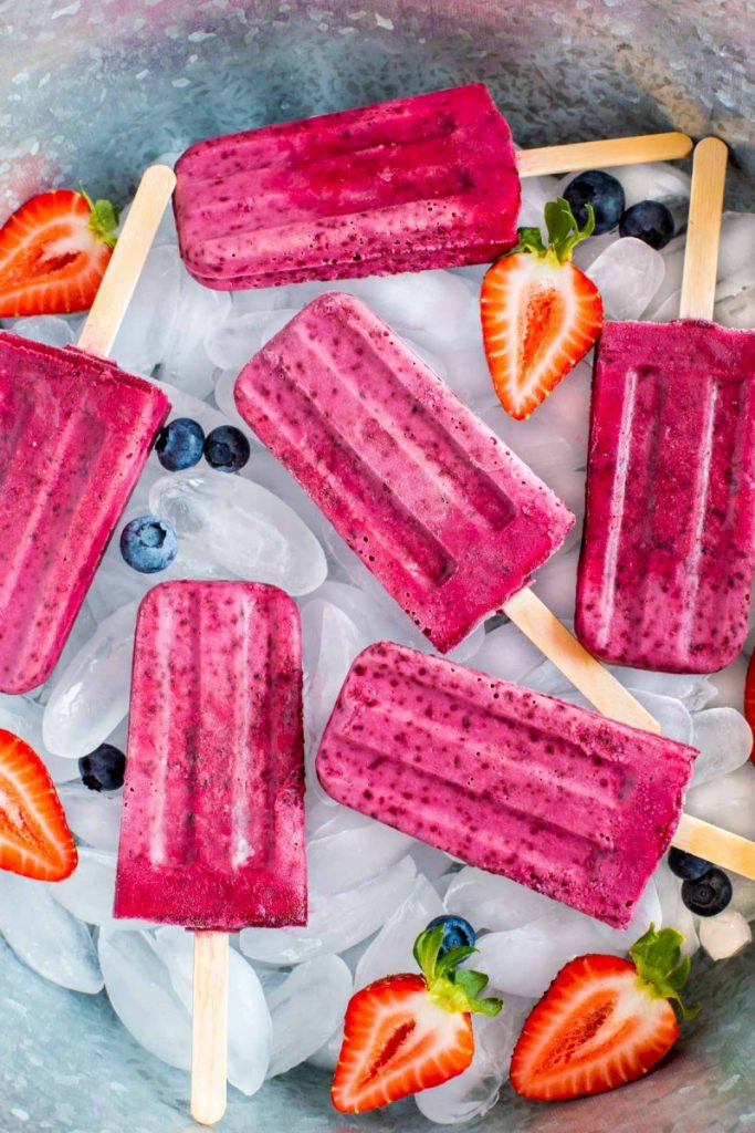 Frozen Popsicle DIY Molds Ice Cream Pop Maker Freezer Tray Fruit Kit 