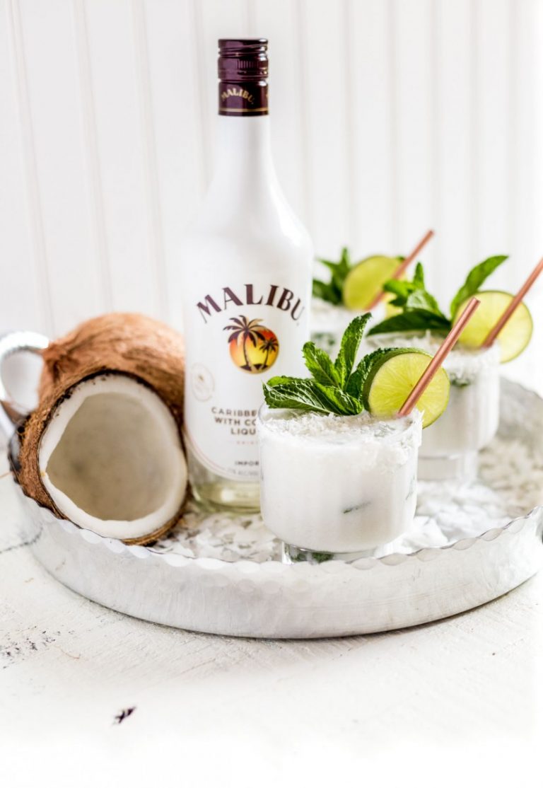 Blackberry Mule Drink + Coconut Mojito Cocktail