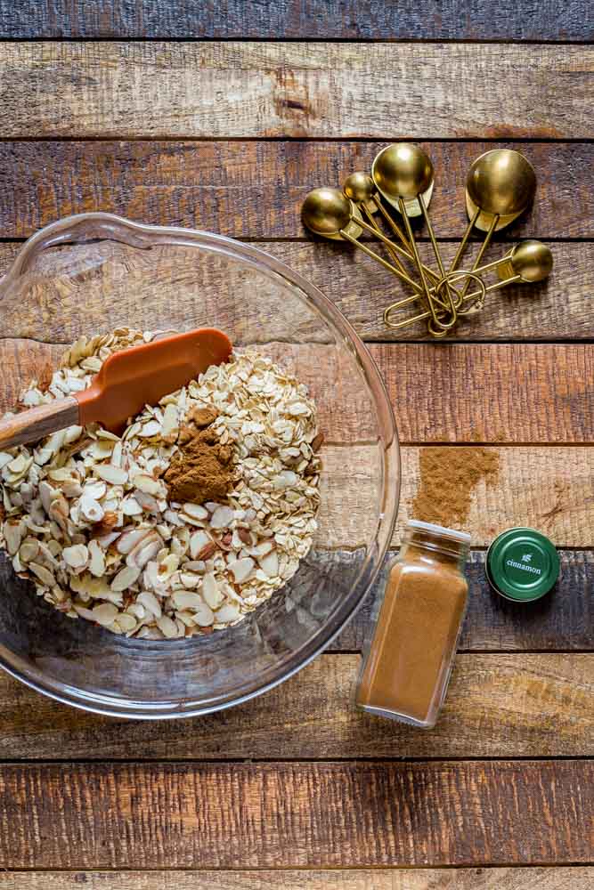 Ingredients for granola recipe