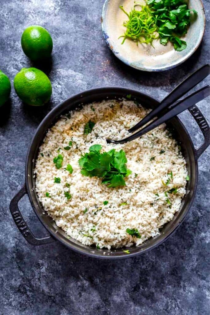 Chipotle cilantro lime rice (copycat recipe).