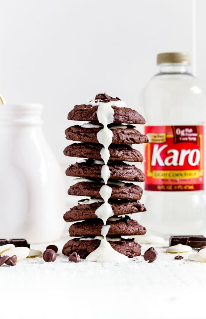 Pinterest Image for Chewy Triple Chocolate Cookies