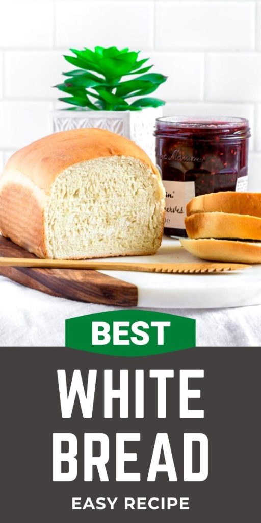 Pinterest graphic for best sandwich bread recipe.