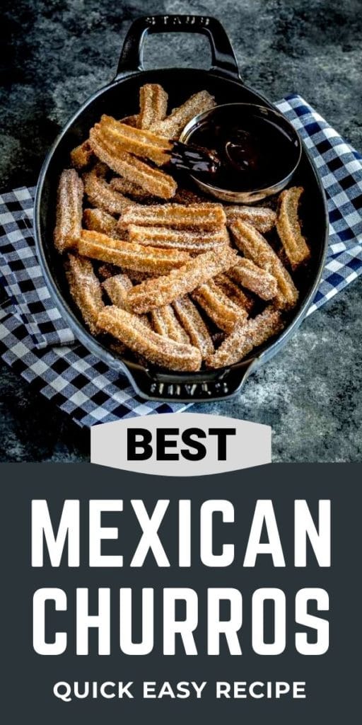Pinterest graphic for best Mexican churros.