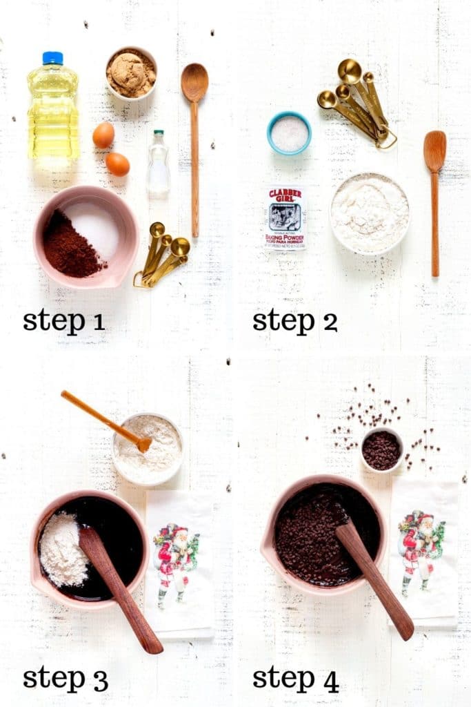 4-images showing how to make crackle cookies, step by step.