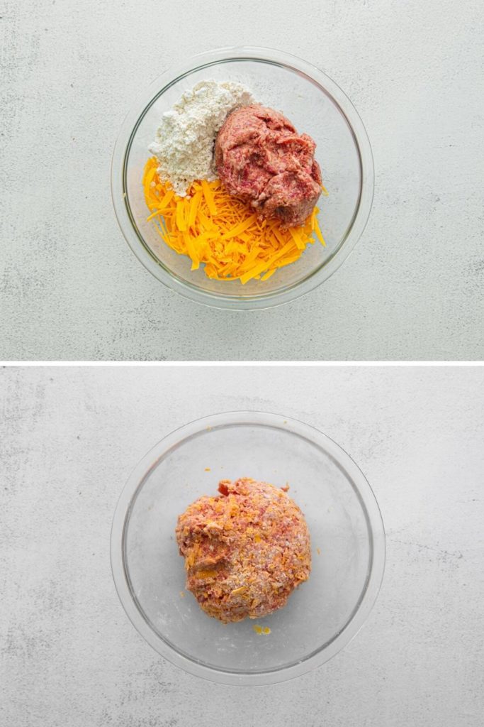 How to make sausage cheese balls with just 3 ingredients.
