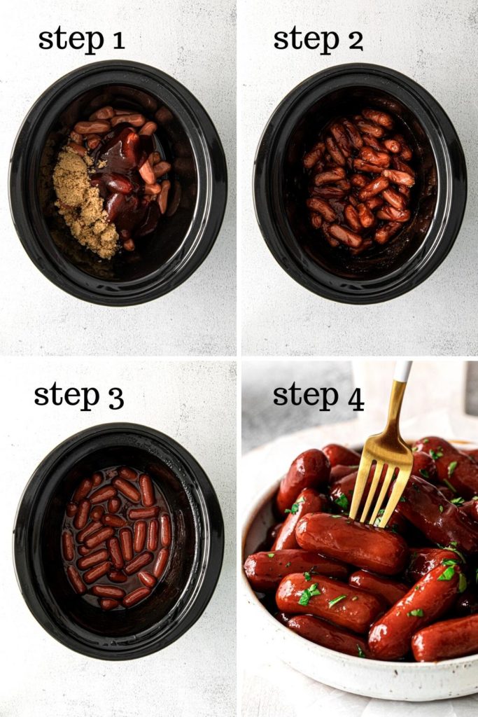 How to cook little smokies and garnish them in 4 easy steps.