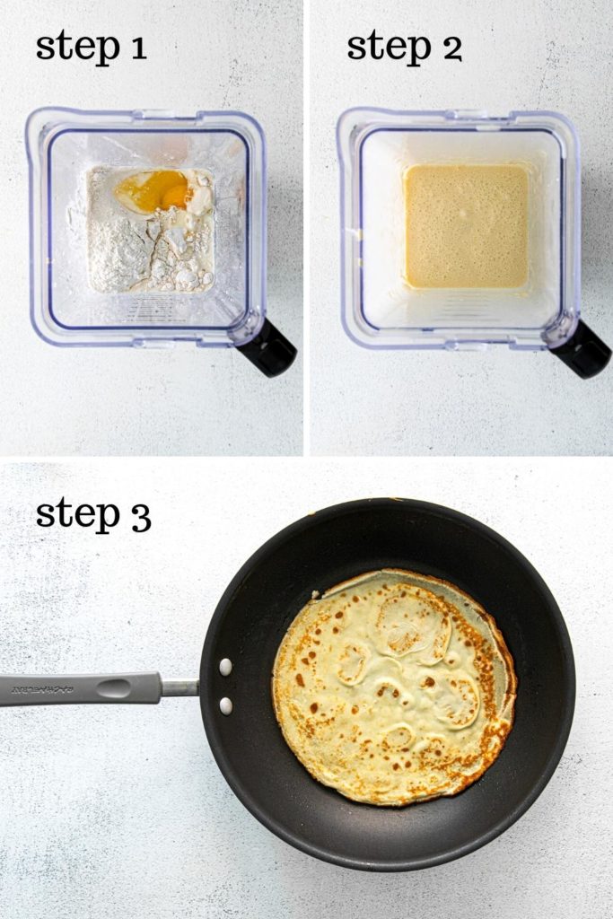 How to make crepes in 3 easy steps.