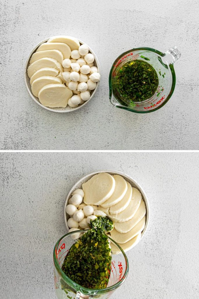 How to marinate cheese in 2 easy steps.