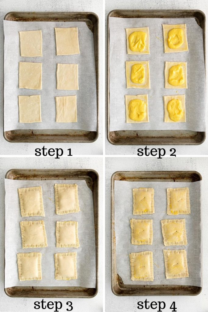 How to assemble lemon pop tarts in 4 easy steps.