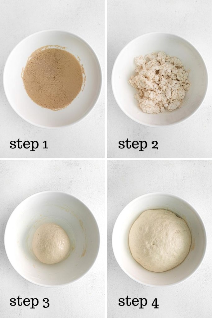 How to prepare soft pretzel dough for pretzel dogs in 4 easy steps.