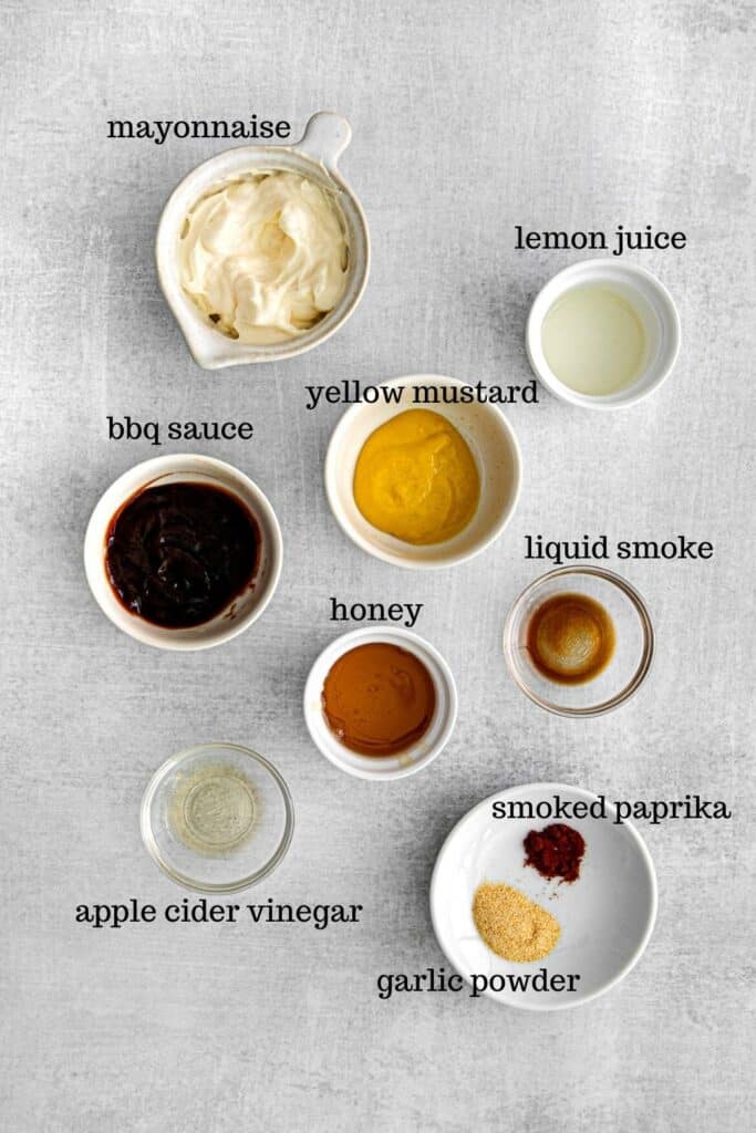 The 9 ingredients for copycat Chick-Fil-A sauce recipe.