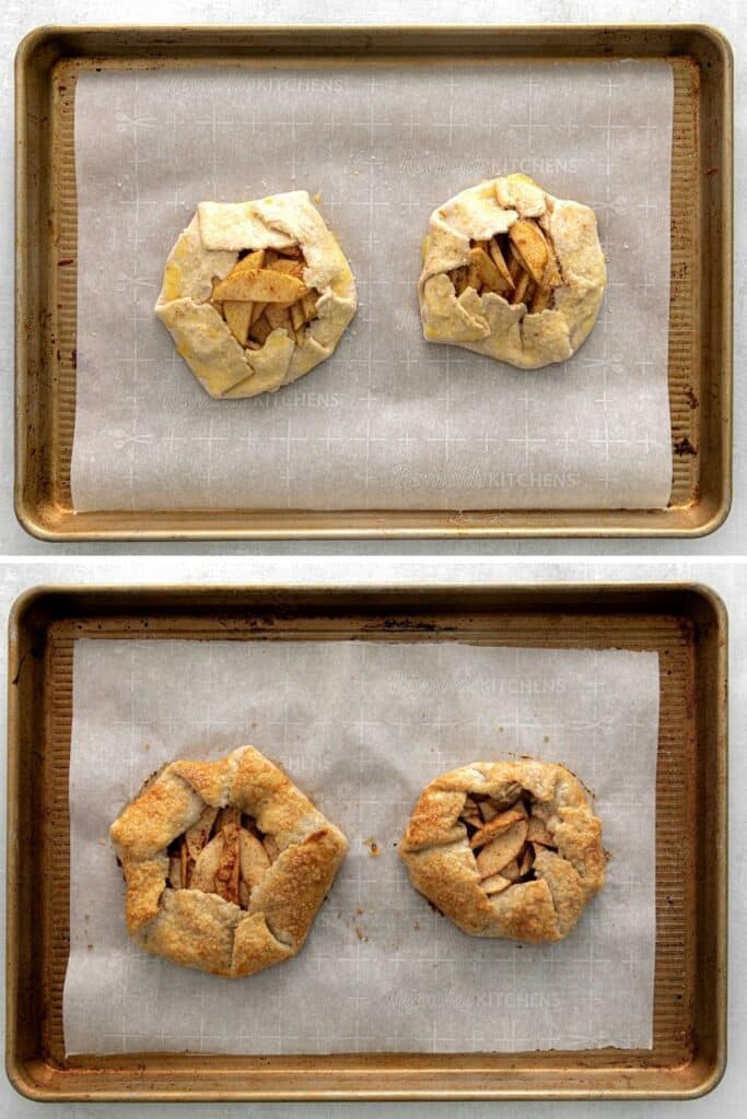 How to form and bake a rustic apple galette.