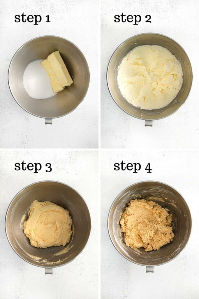 How to make dough for pumpkin sugar cookies in 4 easy steps.