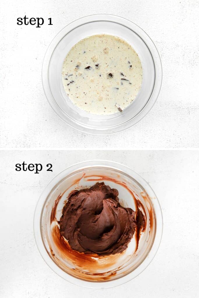 How to make chocolate ganache in 2 easy steps.