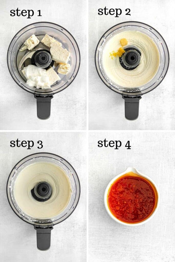 How to make spicy feta dip in 4 easy steps.