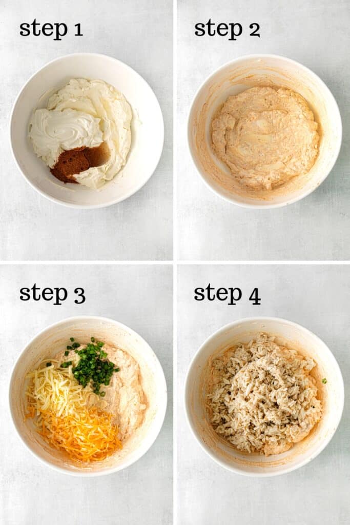 How to prep hot crab dip in 4 easy steps.