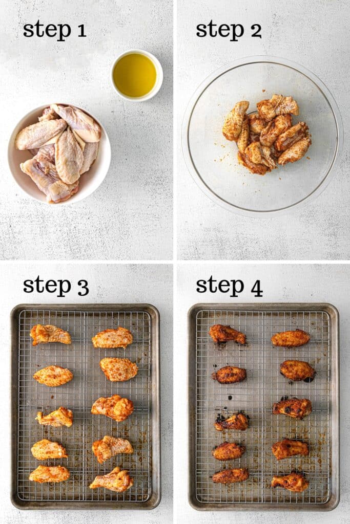 How to make dry rub chicken wings at home in the oven.