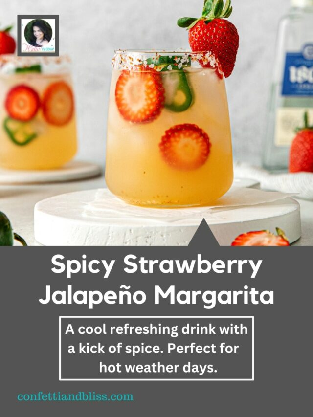 Spicy Strawberry Jalapeño Margarita