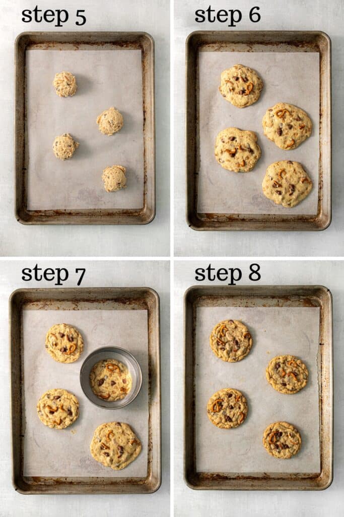 How to scoop, bake and make perfectly round everything but the kitchen sink cookies.