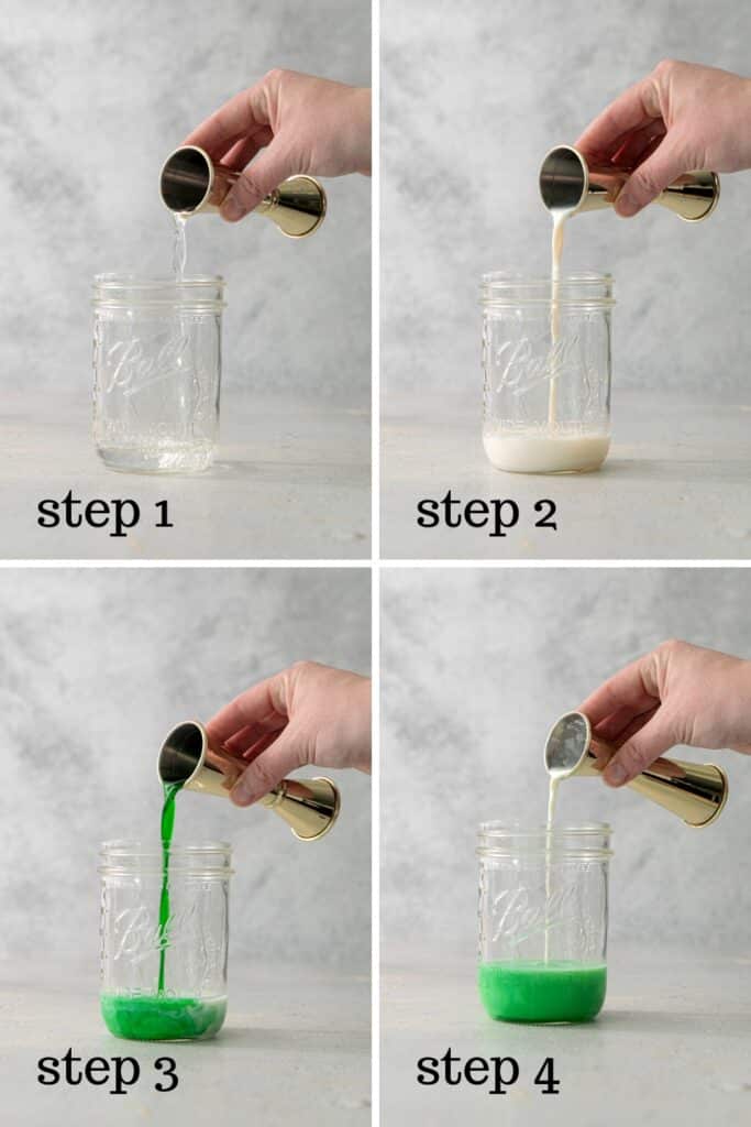 How to make a Halloween martini, step by step.