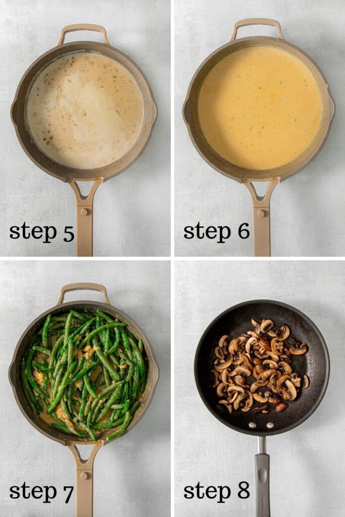 How to assemble a green bean casserole.
